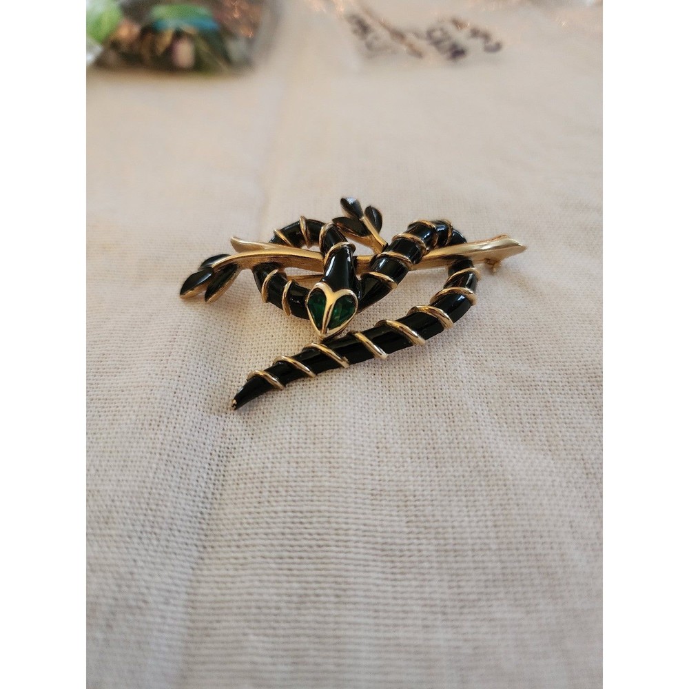 Crown trifari serpent brooch